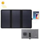 HAWEEL 21W Ultrathin 3-Fold Foldable 5V / 3A Solar Panel Charger with Dual USB Ports, Support QC3.0 and AFC(Black) - 1