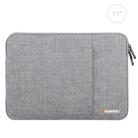 HAWEEL 11 inch Sleeve Case Zipper Briefcase Carrying Bag For Macbook, Samsung, Lenovo, Sony, DELL Alienware, CHUWI, ASUS, HP, 11 inch and Below Laptops / Tablets(Grey) - 1