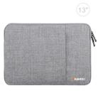 HAWEEL 13.0 inch Sleeve Case Zipper Briefcase Laptop Carrying Bag, For Macbook, Samsung, Lenovo, Sony, DELL Alienware, CHUWI, ASUS, HP, 13 inch and Below Laptops(Grey) - 1