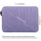 HAWEEL 13.0 inch Sleeve Case Zipper Briefcase Laptop Carrying Bag, For Macbook, Samsung, Lenovo, Sony, DELL Alienware, CHUWI, ASUS, HP, 13 inch and Below Laptops(Purple) - 3