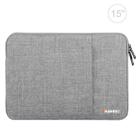 HAWEEL 15.0 inch Sleeve Case Zipper Briefcase Laptop Carrying Bag, For Macbook, Samsung, Lenovo, Sony, DELL Alienware, CHUWI, ASUS, HP, 15 inch and Below Laptops(Grey) - 1