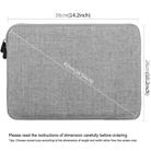 HAWEEL 15.0 inch Sleeve Case Zipper Briefcase Laptop Carrying Bag, For Macbook, Samsung, Lenovo, Sony, DELL Alienware, CHUWI, ASUS, HP, 15 inch and Below Laptops(Grey) - 3
