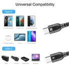 HAWEEL 1.5m 5A USB-C / Type-C to USB-C / Type-C Retractable Coiled PD Fast Charging Cable - 6