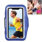 HAWEEL Sport Armband Case with Earphone Hole & Key Pocket, For iPhone XS, iPhone XS Max, iPhone X, iPhone 8 Plus & 7 Plus, iPhone 6 Plus, Galaxy S9+ / S8+ / S6 / S5(Dark Blue) - 1