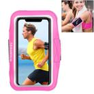 HAWEEL Sport Armband Case with Earphone Hole & Key Pocket, For iPhone XS, iPhone XS Max, iPhone X, iPhone 8 Plus & 7 Plus, iPhone 6 Plus, Galaxy S9+ / S8+ / S6 / S5(Magenta) - 1