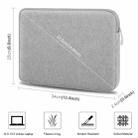 HAWEEL 13 inch Laptop Sleeve Case Zipper Briefcase Bag for 12.5-13.5 inch Laptop(Grey) - 2