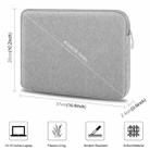 HAWEEL 15 inch Laptop Sleeve Case Zipper Briefcase Bag for 14-15 inch Laptop(Grey) - 2
