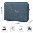 HAWEEL 16 inch Laptop Sleeve Case Zipper Briefcase Bag for 15-16.7 inch Laptop(Dark Blue) - 2