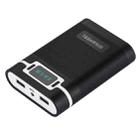 [US Warehouse] HAWEEL DIY 4 x 18650 Battery (Not Included) 10000mAh Power Bank Shell Box with 2 x USB Output & Display for iPhone, Galaxy, Sony, HTC, Google, Huawei, Xiaomi, Lenovo and other Smartphones(Black) - 2