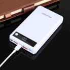 HAWEEL DIY 6 x 18650 Battery 24W Fast Charge Power Bank Box Case with Display, Not Include Battery (White) - 7