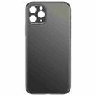 Back Battery Cover Glass Panel for iPhone 11 Pro(Black) - 2