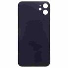 Back Battery Cover Glass Panel for iPhone 11 Pro(Black) - 3