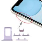SIM Card Tray + Side Key for iPhone 11(Purple) - 1