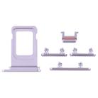 SIM Card Tray + Side Key for iPhone 11(Purple) - 2
