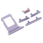 SIM Card Tray + Side Key for iPhone 11(Purple) - 4