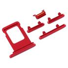 SIM Card Tray + Side Key for iPhone 11(Red) - 3