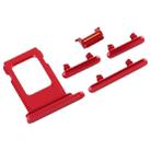 SIM Card Tray + Side Key for iPhone 11(Red) - 4