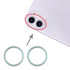 2 PCS Rear Camera Glass Lens Metal Protector Hoop Ring for iPhone 11(Green) - 5