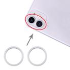 2 PCS Rear Camera Glass Lens Metal Protector Hoop Ring for iPhone 11(Silver) - 1