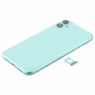 Battery Back Cover (with Side Keys & Card Tray & Power + Volume Flex Cable & Wireless Charging Module) for iPhone 11(Green) - 2