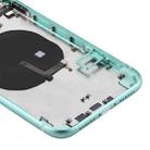 Battery Back Cover (with Side Keys & Card Tray & Power + Volume Flex Cable & Wireless Charging Module) for iPhone 11(Green) - 5