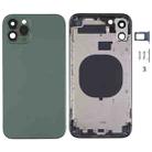 Electroplated Frame Back Housing Cover with Appearance Imitation of iP13 Pro for iPhone 11(Green) - 1