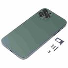 Electroplated Frame Back Housing Cover with Appearance Imitation of iP13 Pro for iPhone 11(Green) - 2