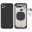 Back Housing Cover with Appearance Imitation of iP12 for iPhone 11(Black) - 1