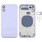 Back Housing Cover with Appearance Imitation of iP12 for iPhone 11(Purple) - 1