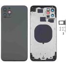 Back Housing Cover with Appearance Imitation of iP12 for iPhone 11 Pro Max(Black) - 1