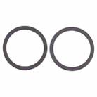 2 PCS Rear Camera Glass Lens Metal Protector Hoop Ring for iPhone 12(Black) - 2