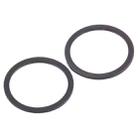 2 PCS Rear Camera Glass Lens Metal Protector Hoop Ring for iPhone 12(Black) - 3