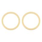 2 PCS Rear Camera Glass Lens Metal Protector Hoop Ring for iPhone 12(Gold) - 1