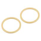 2 PCS Rear Camera Glass Lens Metal Protector Hoop Ring for iPhone 12(Gold) - 2
