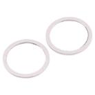 2 PCS Rear Camera Glass Lens Metal Protector Hoop Ring for iPhone 12(White) - 3