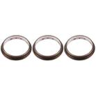3 PCS Rear Camera Glass Lens Metal Protector Hoop Ring for iPhone 12 Pro(Gold) - 4