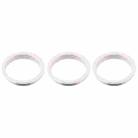 3 PCS Rear Camera Glass Lens Metal Protector Hoop Ring for iPhone 12 Pro(Silver) - 3
