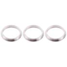 3 PCS Rear Camera Glass Lens Metal Protector Hoop Ring for iPhone 12 Pro(Silver) - 4