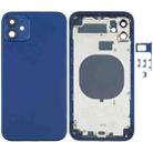 Back Housing Cover with Appearance Imitation of iP12 for iPhone 11(Blue) - 1