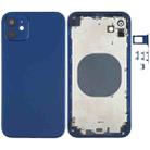 Back Housing Cover with Appearance Imitation of iP12 for iPhone XR(Blue) - 1