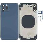 Back Housing Cover with Appearance Imitation of iP12 for iPhone X(Blue) - 1