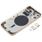 Back Housing Cover with SIM Card Tray & Side  Keys & Camera Lens for iPhone 12 Pro(Gold) - 3