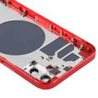 Back Housing Cover with SIM Card Tray & Side  Keys & Camera Lens for iPhone 12(Red) - 4