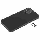 Battery Back Cover (with Side Keys & Card Tray & Power + Volume Flex Cable & Wireless Charging Module) for iPhone 12(Black) - 2