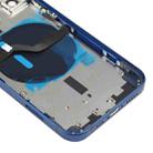 Battery Back Cover (with Side Keys & Card Tray & Power + Volume Flex Cable & Wireless Charging Module) for iPhone 12(Blue) - 5