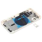 Battery Back Cover (with Side Keys & Card Tray & Power + Volume Flex Cable & Wireless Charging Module) for iPhone 12(White) - 3