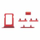 SIM Card Tray + Side Keys for iPhone 13 Mini(Red) - 1