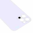 Easy Replacement Big Camera Hole Glass Back Battery Cover for iPhone 13 Pro(White) - 4