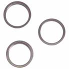 3 PCS Rear Camera Glass Lens Metal Outside Protector Hoop Ring for iPhone 13 Pro Max(Black) - 1