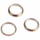 3 PCS Rear Camera Glass Lens Metal Outside Protector Hoop Ring for iPhone 13 Pro Max(Gold) - 3